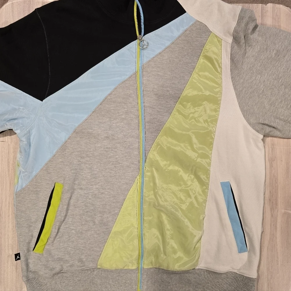 NIKE AIR JORDAN JUMP MAN JACKET MENS XXL TRACK WORLD COLORBLOCK RETRO 90's.